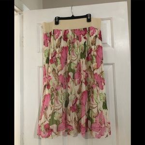 Floral lined skirt